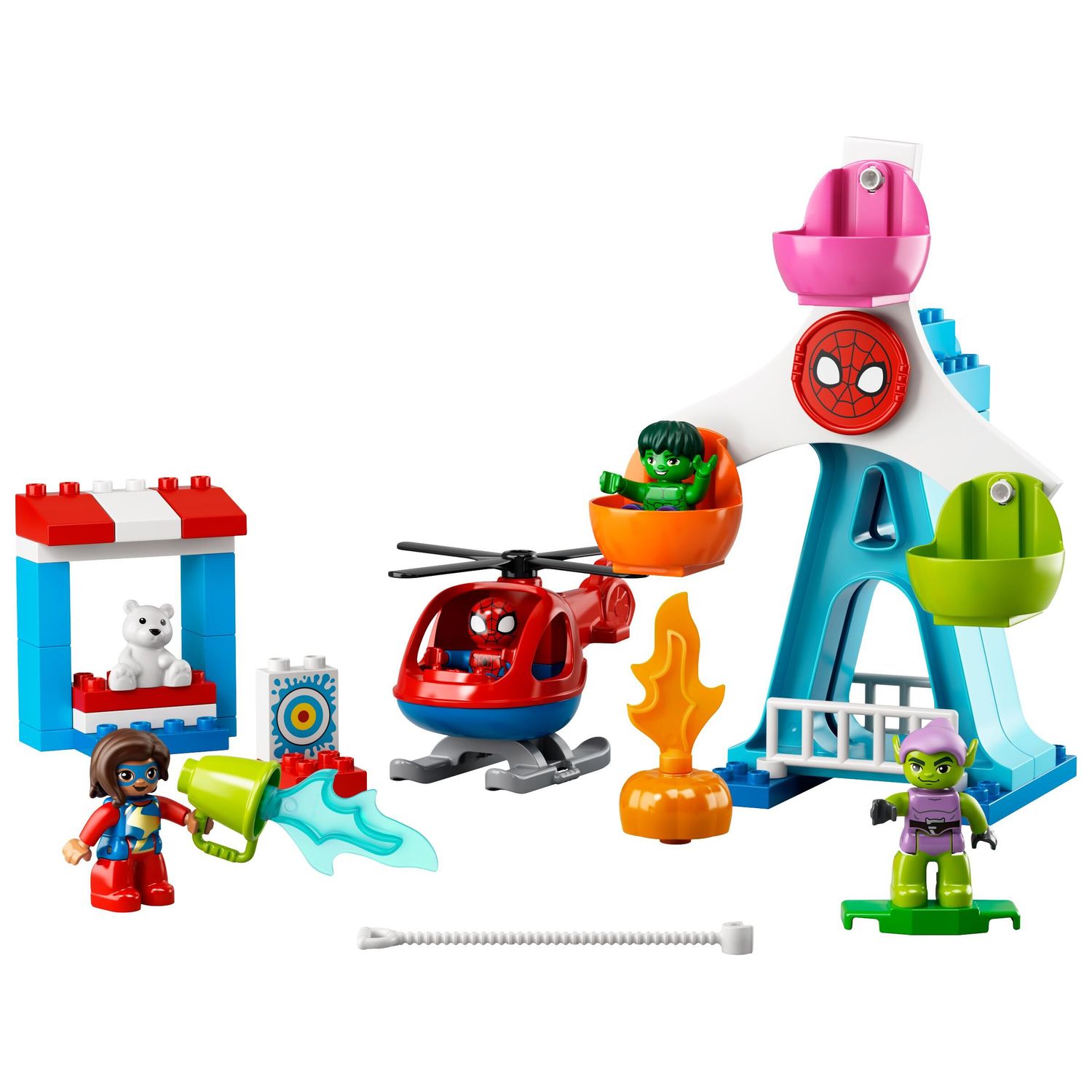 Конструктор LEGO DUPLO Spider-Man Friends: Funfair Adventure 10963 купить  по цене 5699 ₽ в интернет-магазине Детский мир