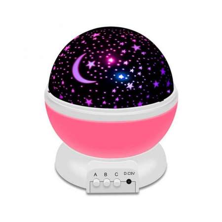 Ночник-проектор Ripoma розовый