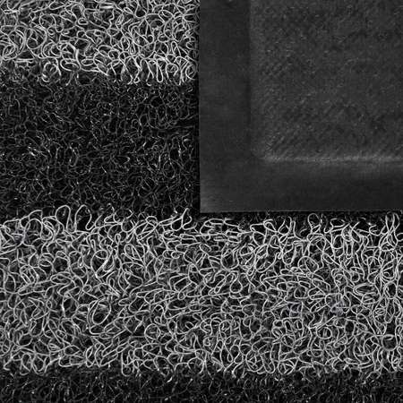 Коврик придверный пористый Vortex 40х60 см черно-серые полосы