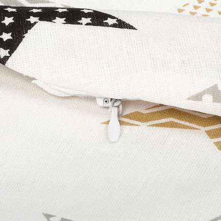 Наволочка к подушке для беременных Amarobaby Звезды пэчворк U-образная Белый