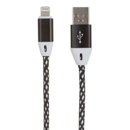 USB кабель Liberty Project для Apple Lightning 8 pin оплетка и металлические разъемы 1м Белый