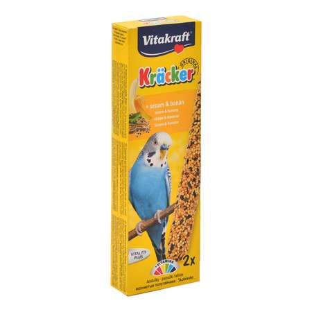 Лакомство для волнистых попугаев Vitakraft Крекеры кунжут-банан 2шт 10608