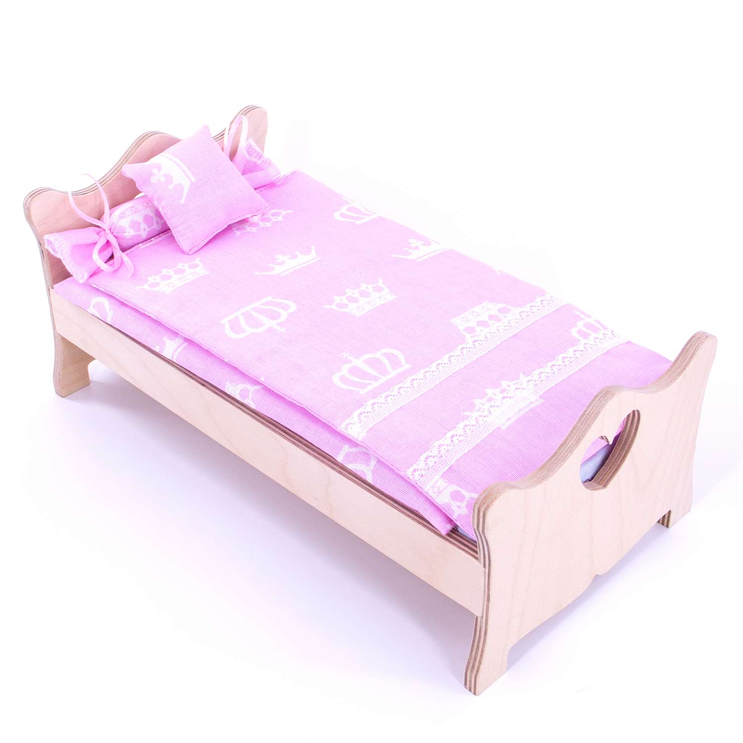 Комлпект постельного белья Модница для куклы 29 см 2002 розовый 2002розовый - фото 5