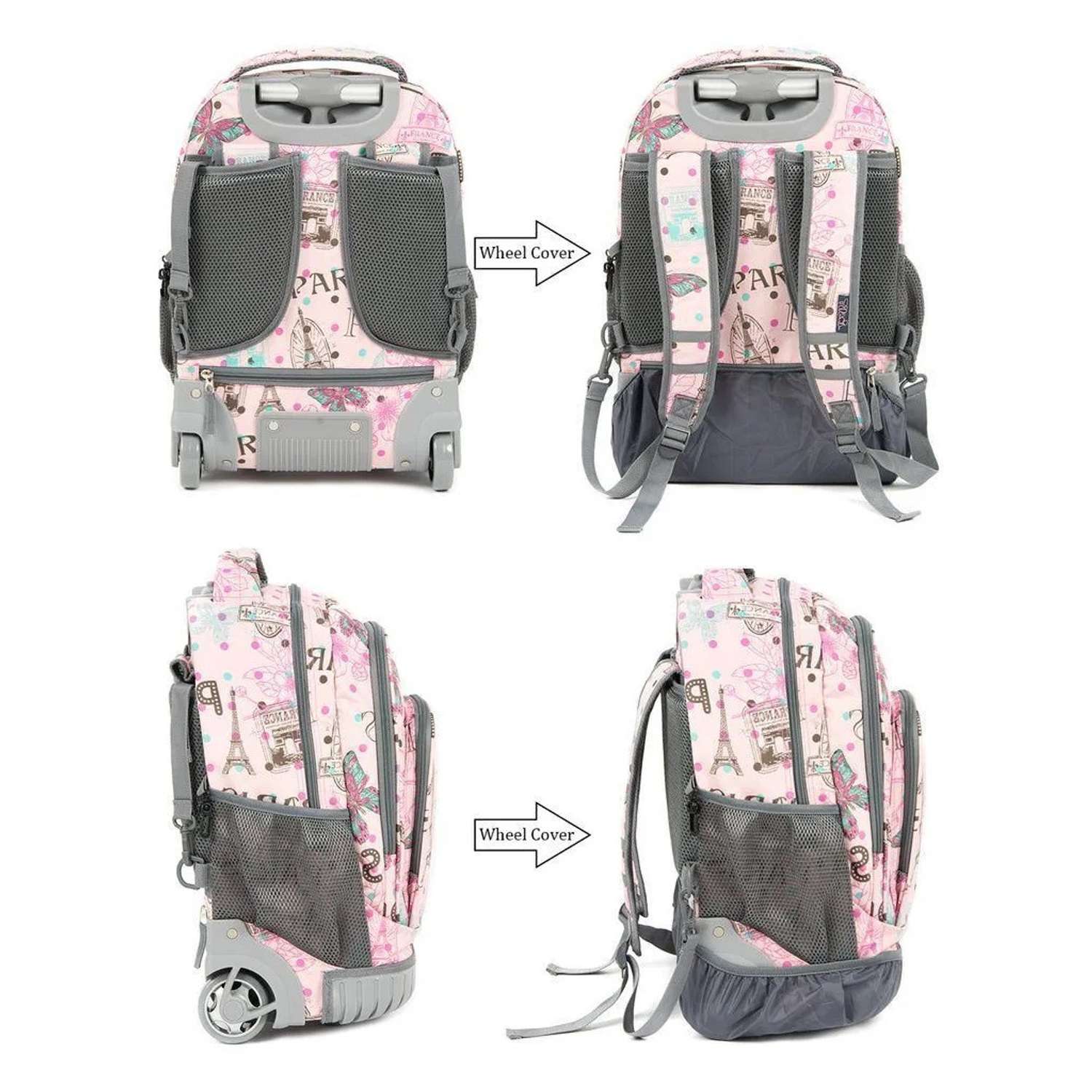 Рюкзак на колесах Tilami Pink Butterfly - фото 4