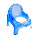 Горшок детский elfplast стульчик синий перламутровый