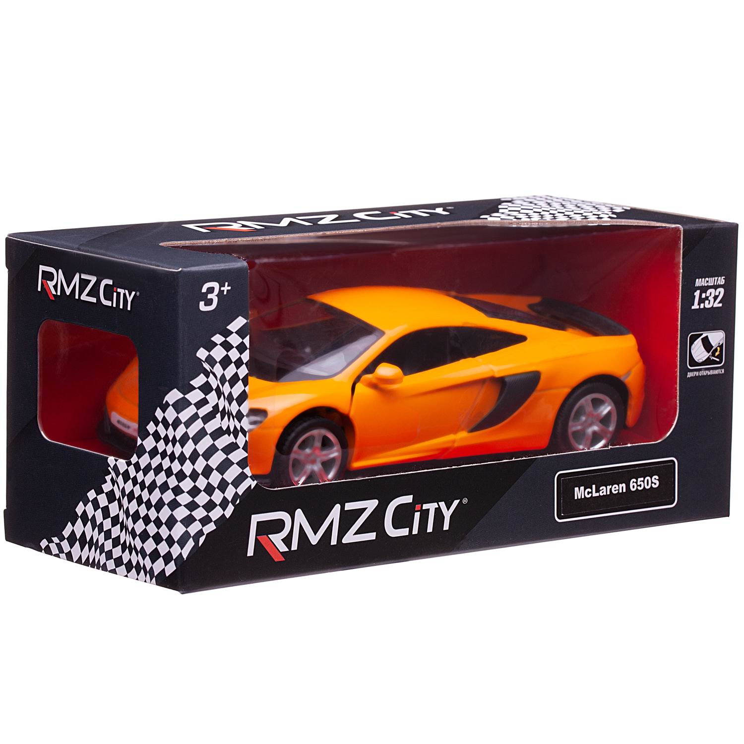 Машина металлическая 1:32 McLaren 650S, инерционная, RMZ City