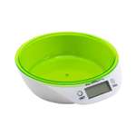 Весы кухонные Uniglodis с чашей зеленые