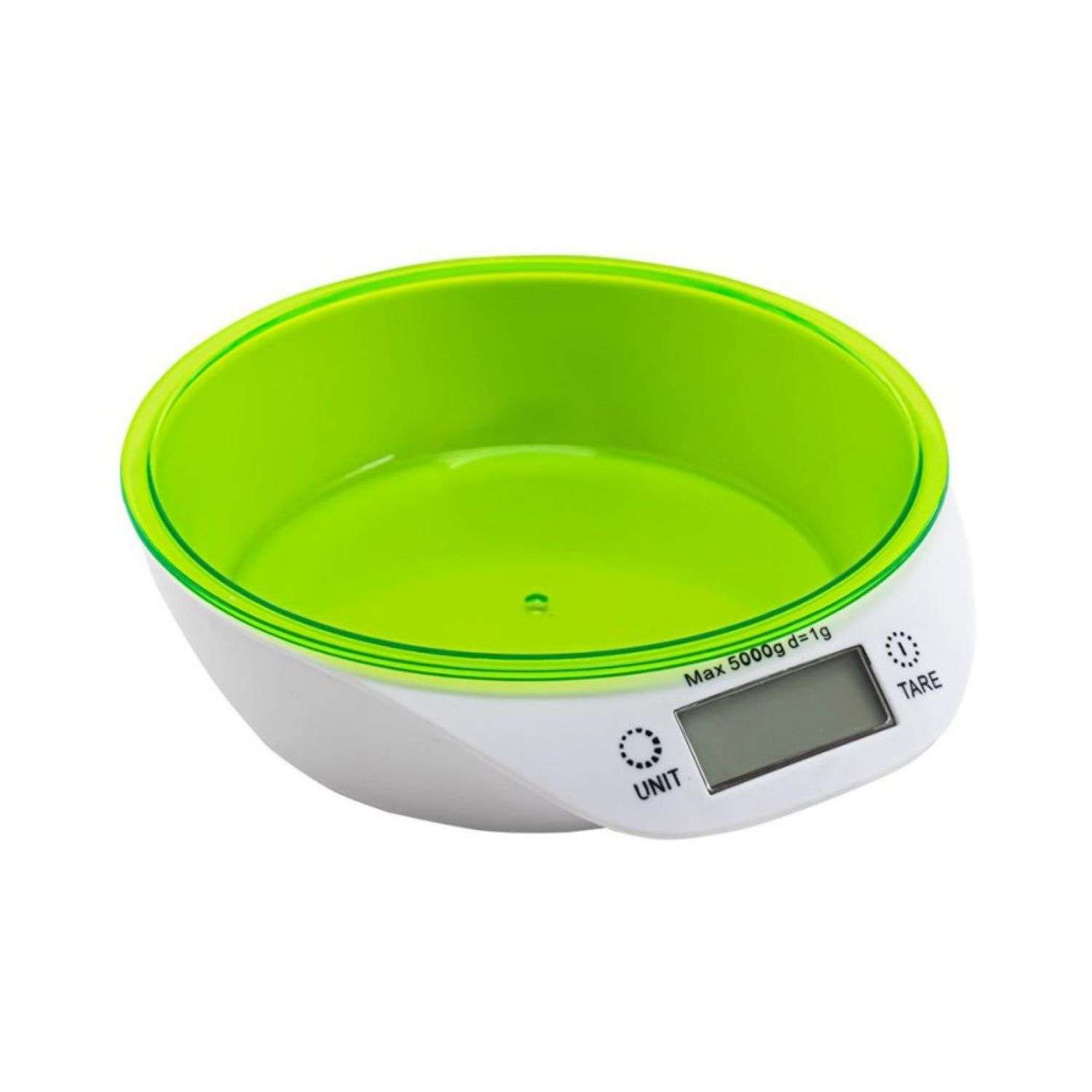Весы кухонные Uniglodis с чашей зеленые - фото 1