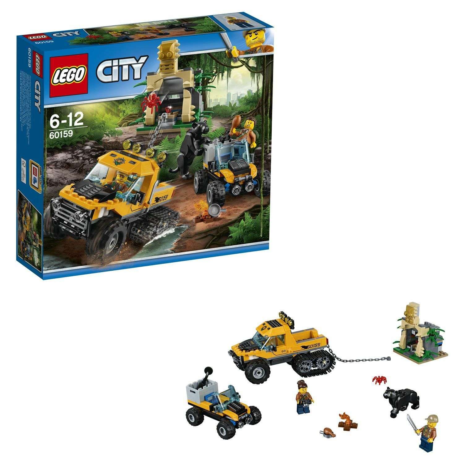 Конструктор LEGO City Jungle Explorers Миссия "Исследование джунглей" (60159) - фото 1