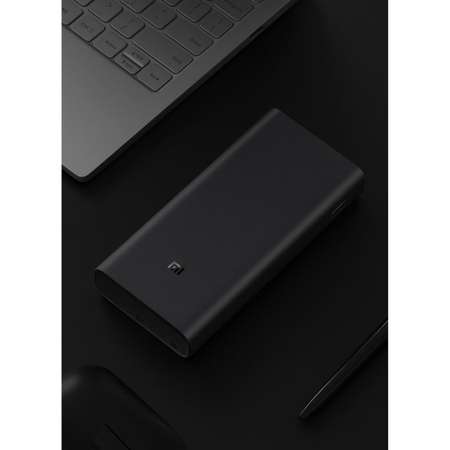 Внешний аккумулятор XIAOMI Mi 50W 20000 мАч 2 USB Type-C 3А индикатор черный