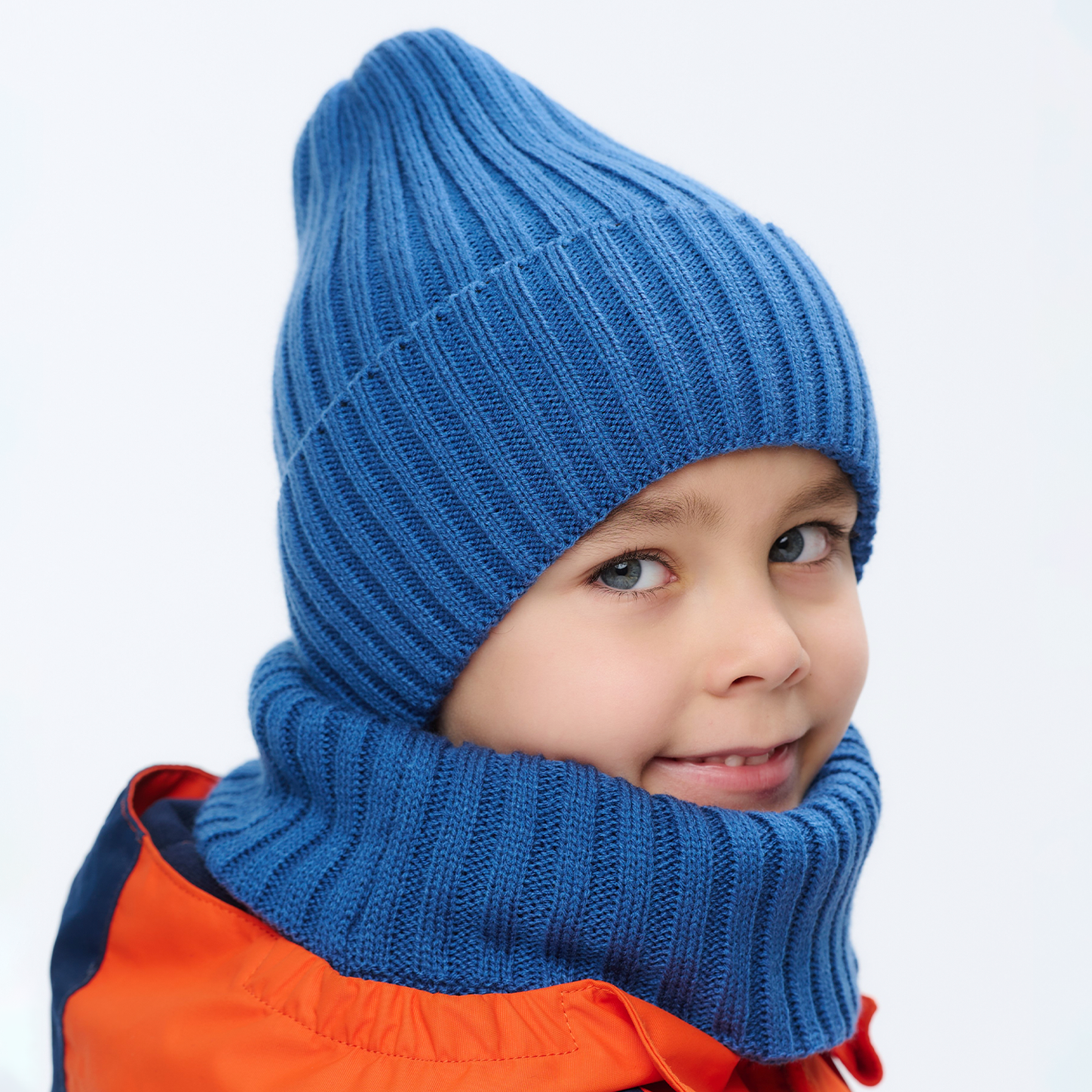 Шапка и снуд NYCkids NYC-H-45-pumpW-blue - фото 1