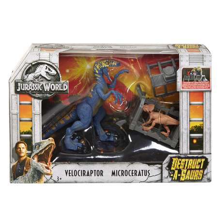 Фигурка Jurassic World Велоцираптор и Микроцератопс FTD13