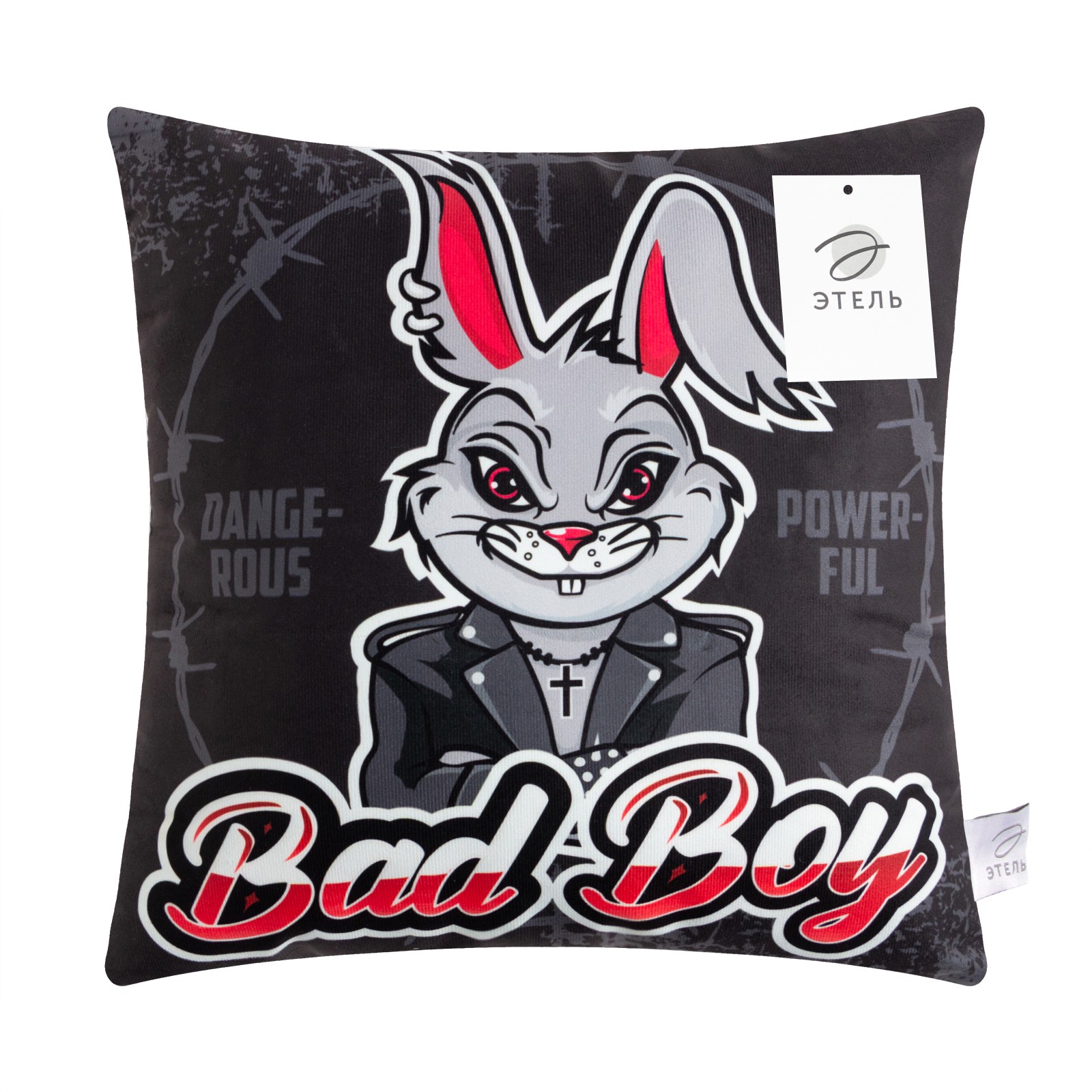 Подушка Этель Bad Boy 40*40 см - фото 5