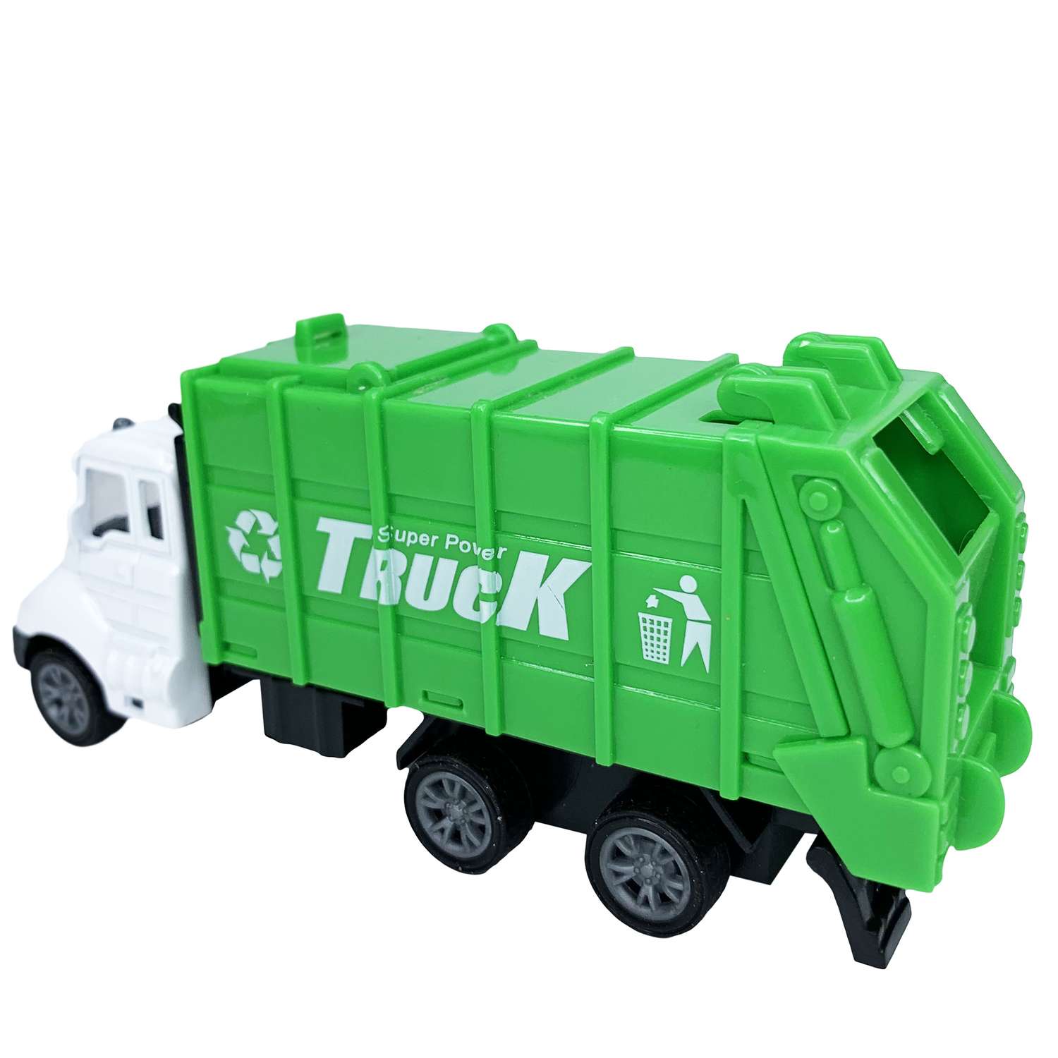 Машинка мусоровоз BalaToys с металлической кабиной и поворотными деталями WgtCarHeavy3 - фото 5