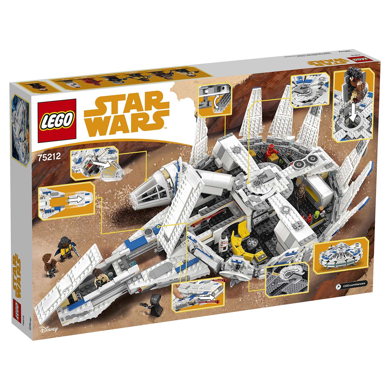 Конструктор LEGO Star Wars Сокол Тысячелетия на Дуге Кесселя (75212) - фото 3