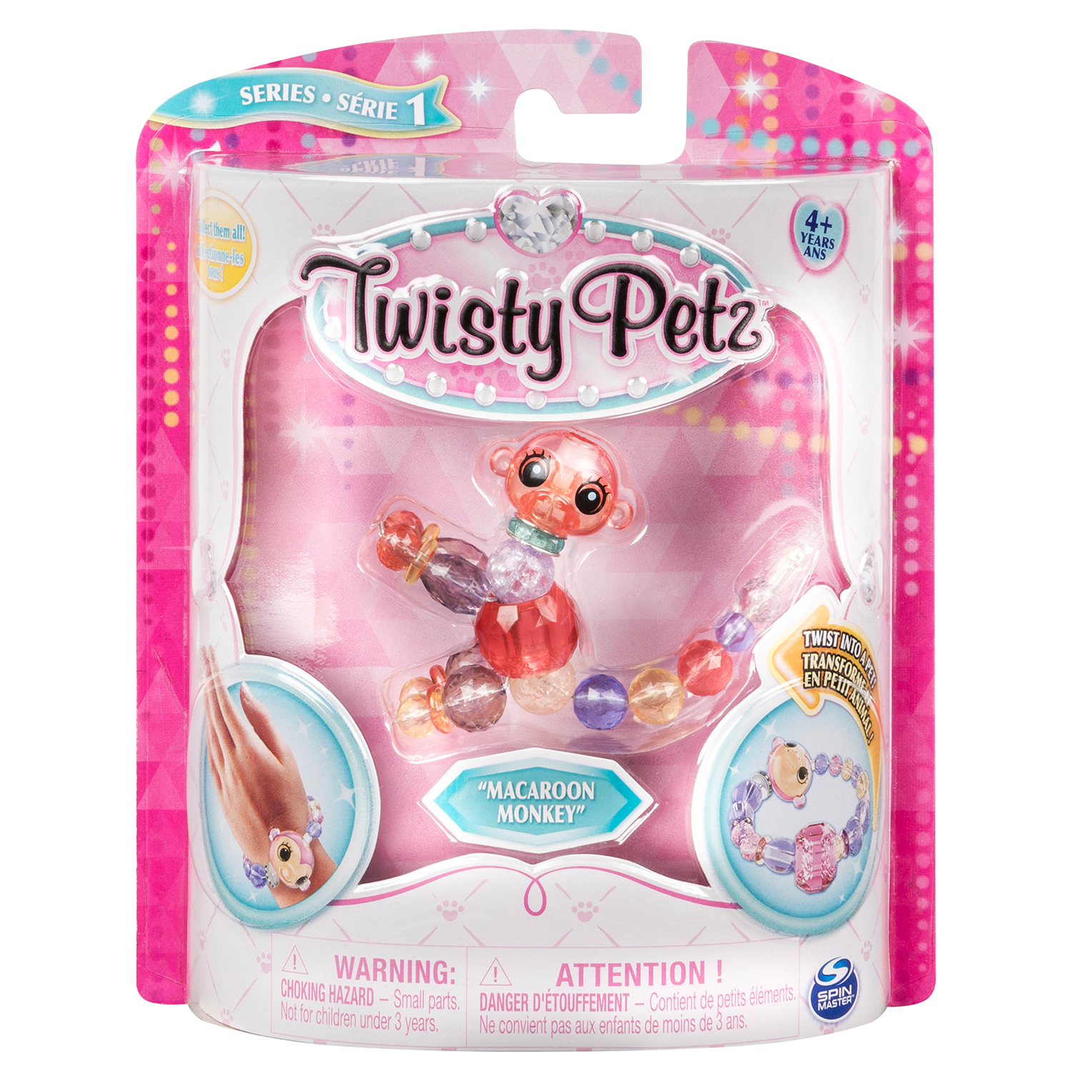 Набор Twisty Petz Фигурка-трансформер для создания браслетов Macaroon Monkey 6044770/20104521 - фото 1