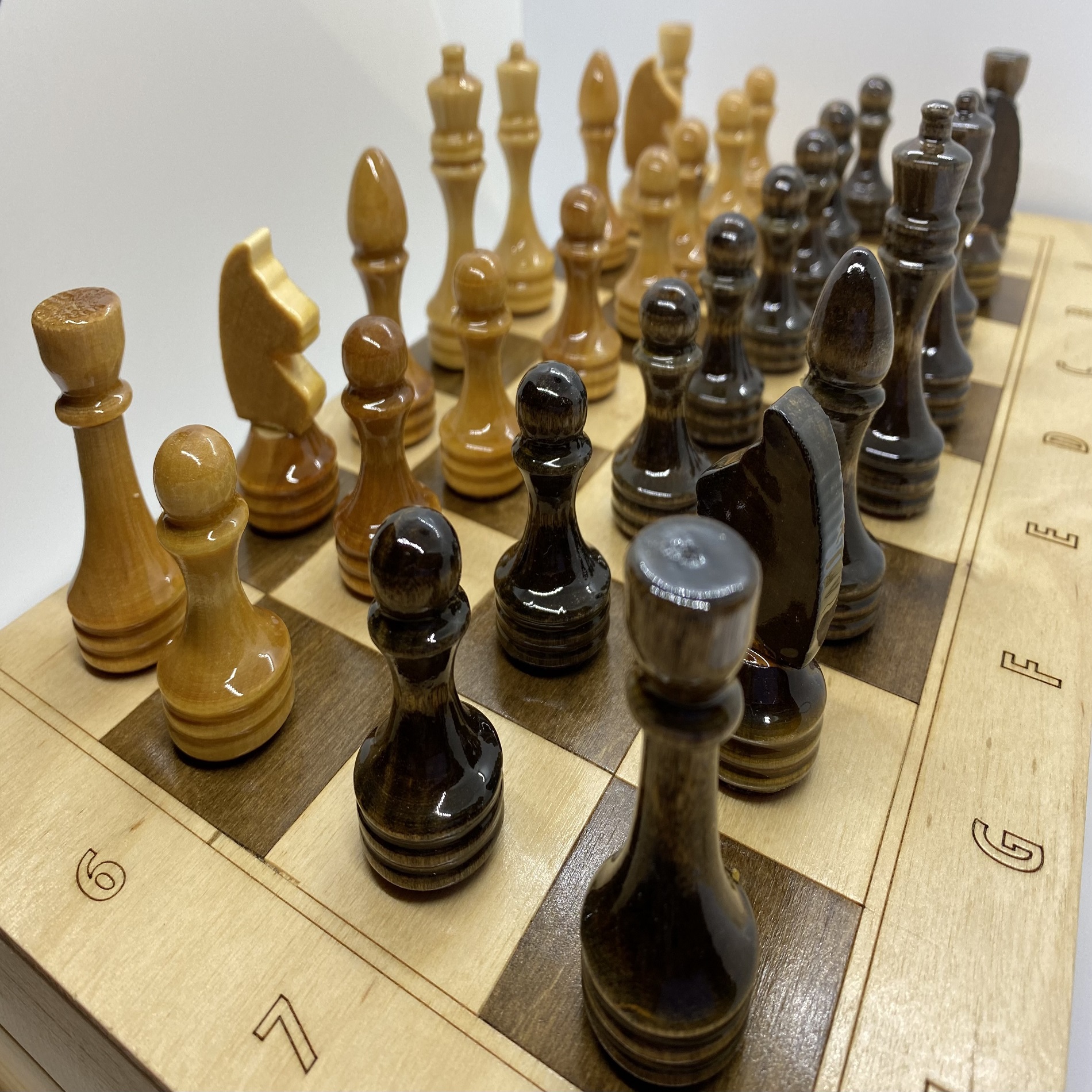 Шахматы Гроссмейстерские Мадагаскария Турнирные с доской 420х420 мм - фото 3