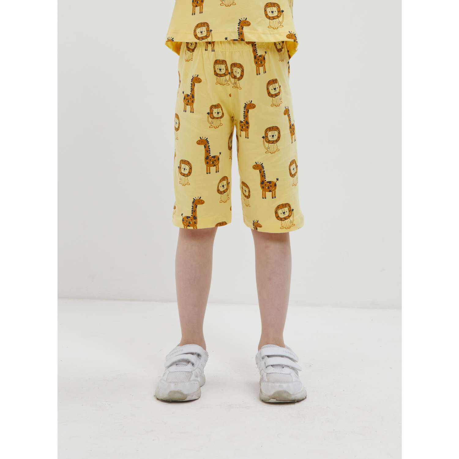 Пижама ISSHOP пижама желтая с шортами - фото 4