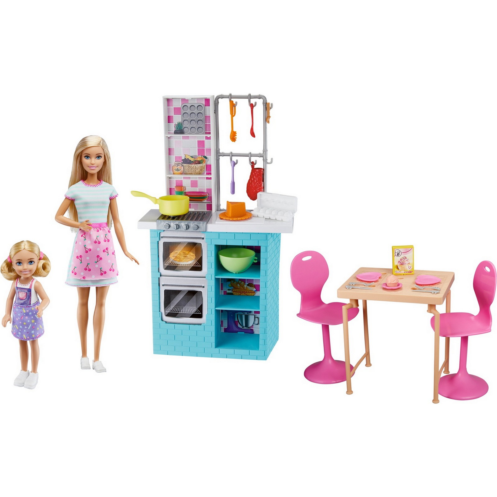 Набор игровой Barbie Кафе с куклами HBX03 купить по цене 2999 ₽ в  интернет-магазине Детский мир