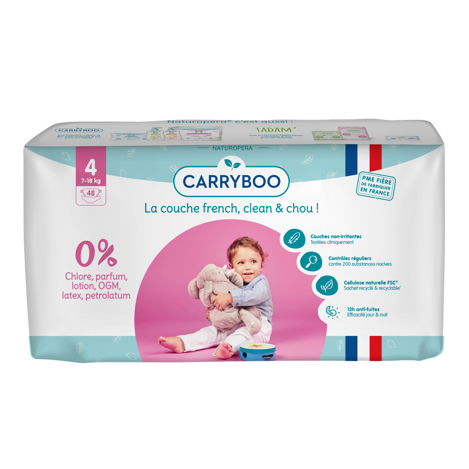 Подгузники CARRYBOO Economy Packs T4 7-18 кг 48 шт - фото 1