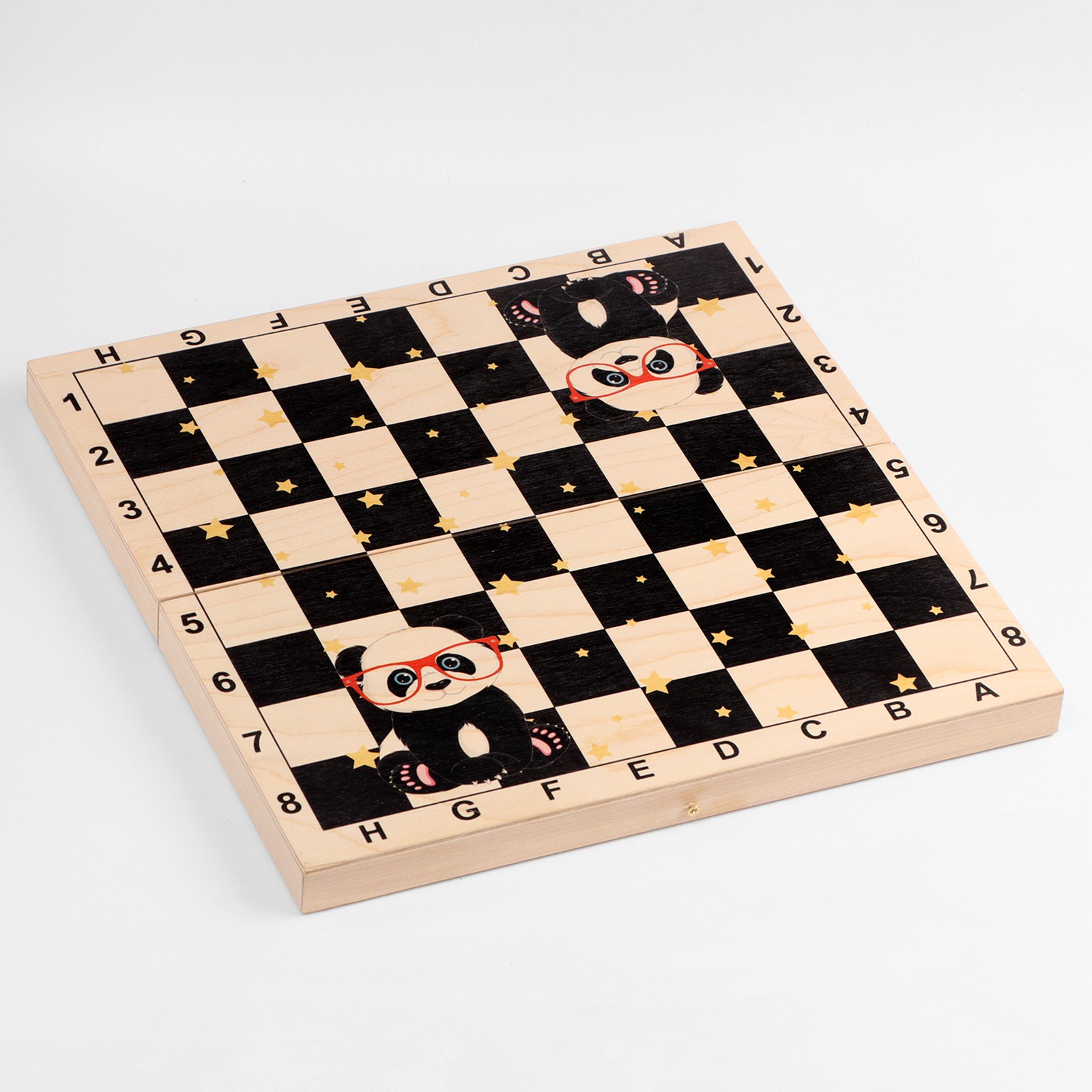 Шахматы Sima-Land обиходные «Панды» король h 6.2 см пешка h 3.2 см доска 29х29 см - фото 6