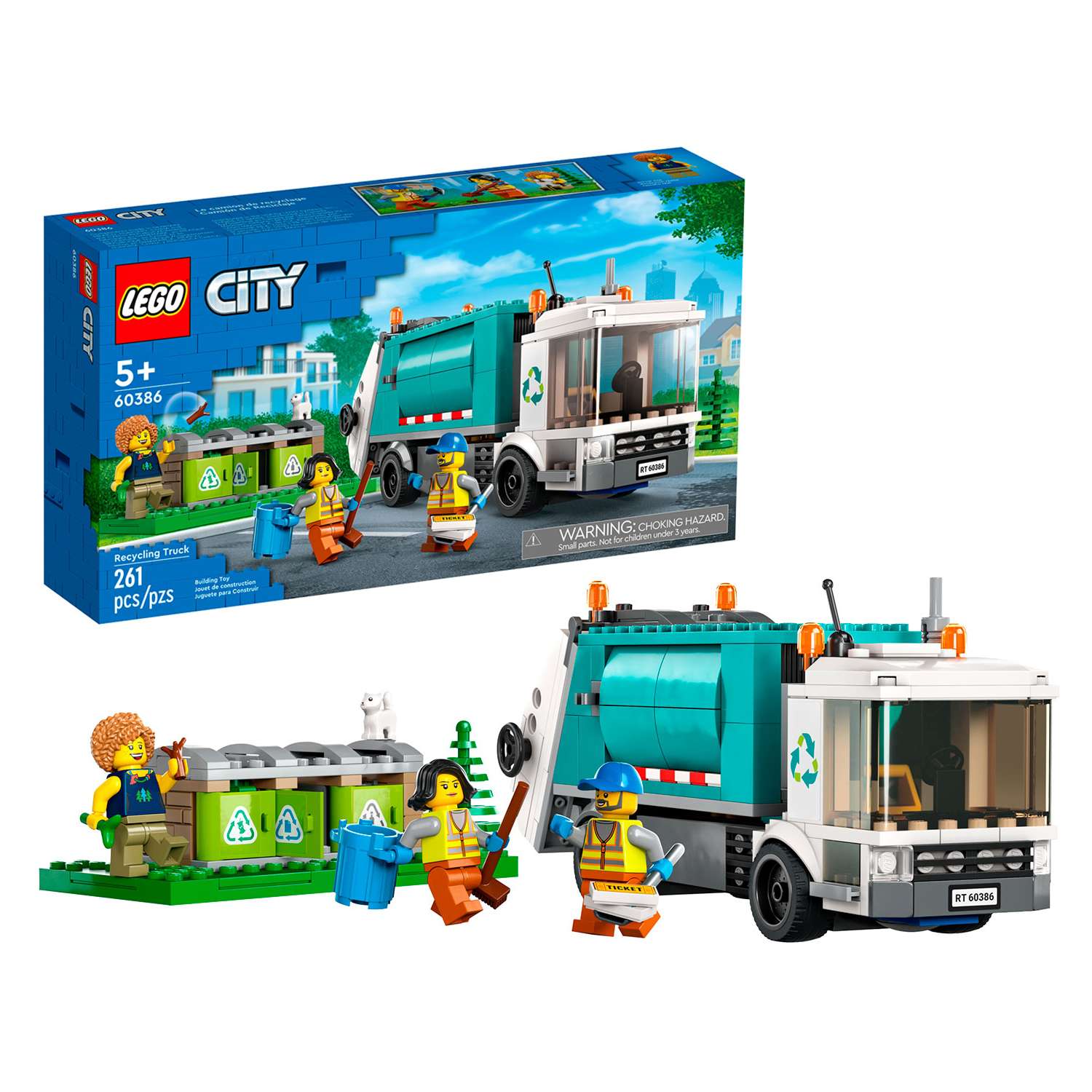 Конструктор детский LEGO City Мусоровоз 60386 - фото 1
