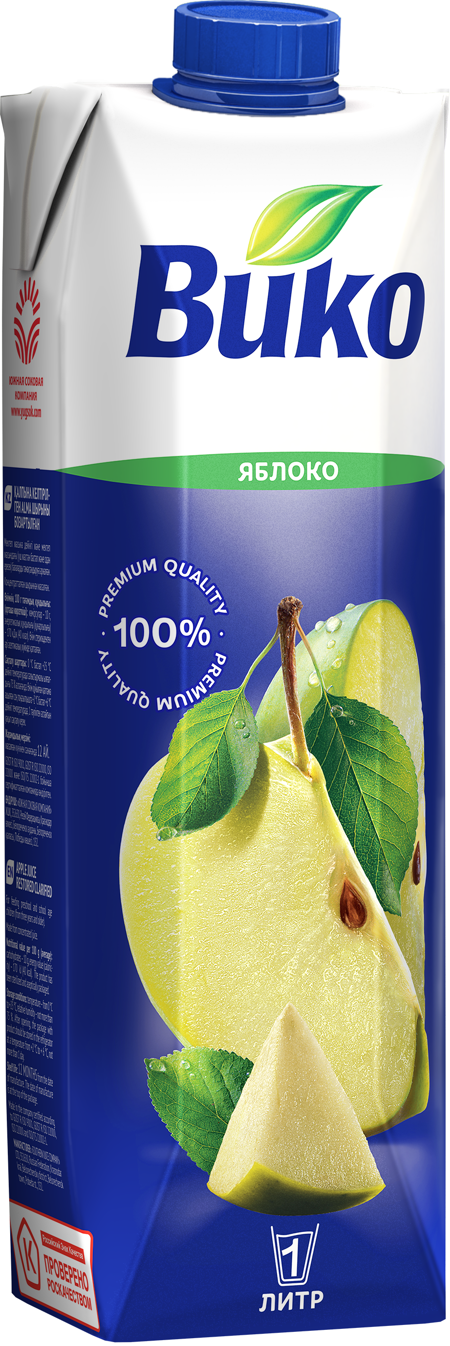 Сок ВИКО Яблоко без сахара 1 л х 6 шт. - фото 4