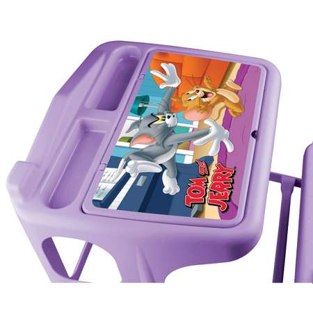 Стол-парта Пластишка Tom and Jerry детская с аппликацией Сиреневая в ассортименте