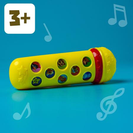 Музыкальная игрушка Zabiaka Микрофон 16 песенок жёлто-красный