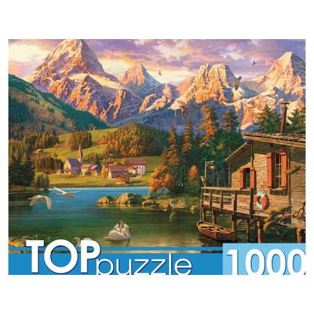 Пазл Рыжий кот TOPpuzzle 1000 элементов Доломитовые Альпы