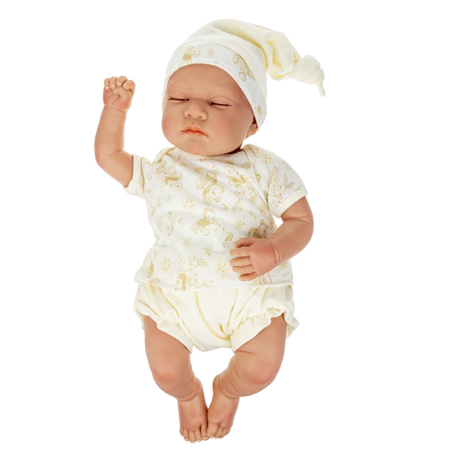 Кукла Arias ReBorns Pablo новорождённый пупс 45 см в одежде с соской одеялом подгузниками Т22108 - фото 2