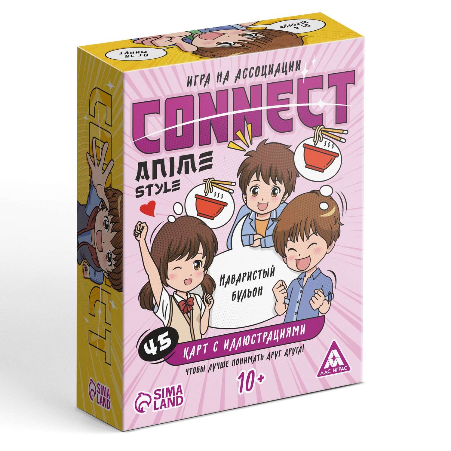 Настольная игра на ассоциации Лас Играс «Connect. Anime style» 100 карт 10+ - фото 1