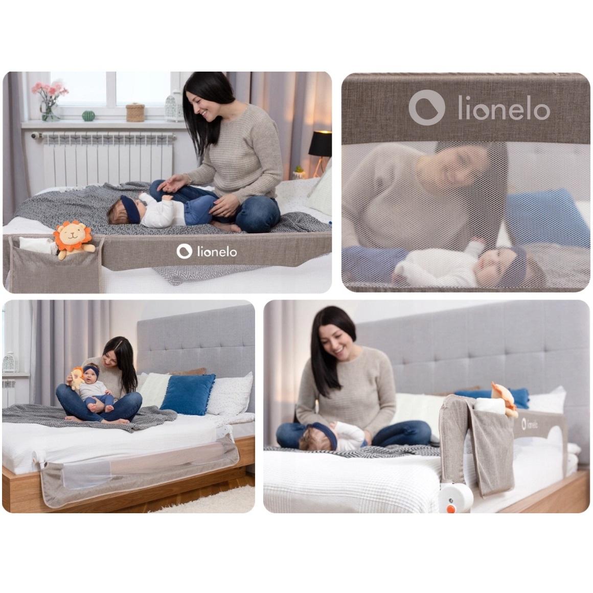 Барьер безопасности Lionelo Eva Beige melange - фото 9