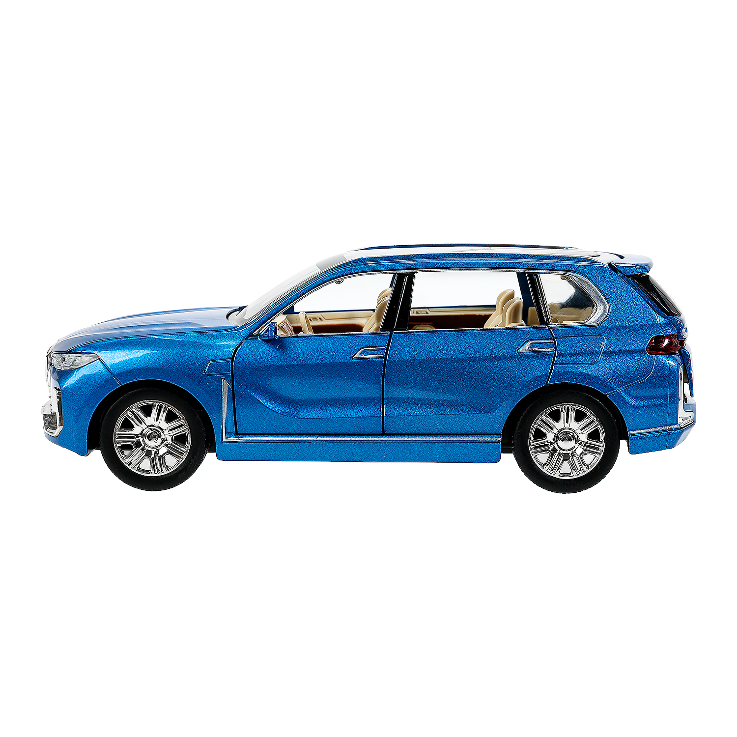 Автомобиль Технопарк BMW x7 1:26 синий 384347 - фото 2