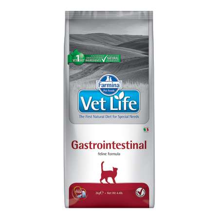 Корм сухой для кошек Farmina VetLife 2кг при ЖК заболевании