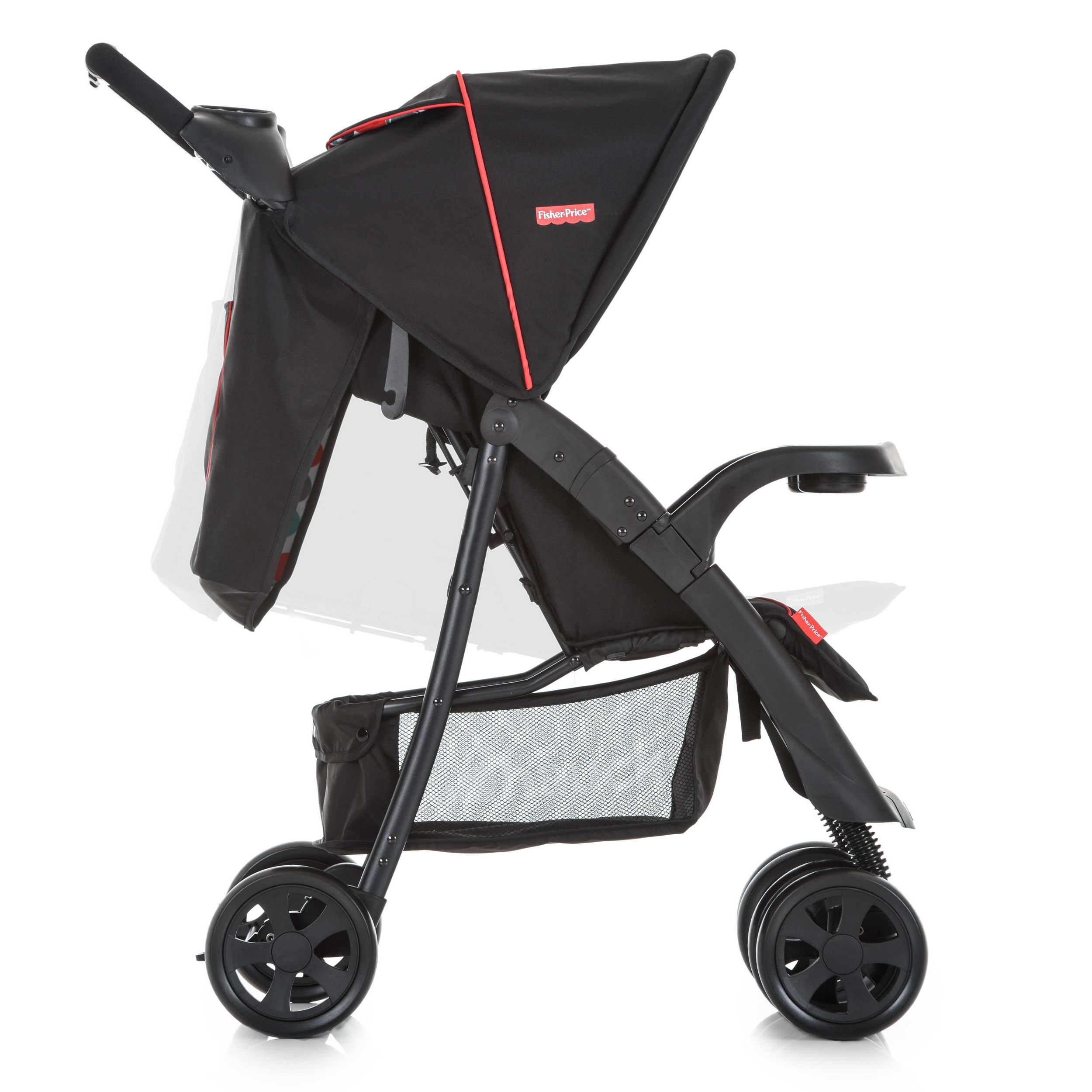 Коляска прогулочная Fisher Price Orlando Gumball Black - фото 3