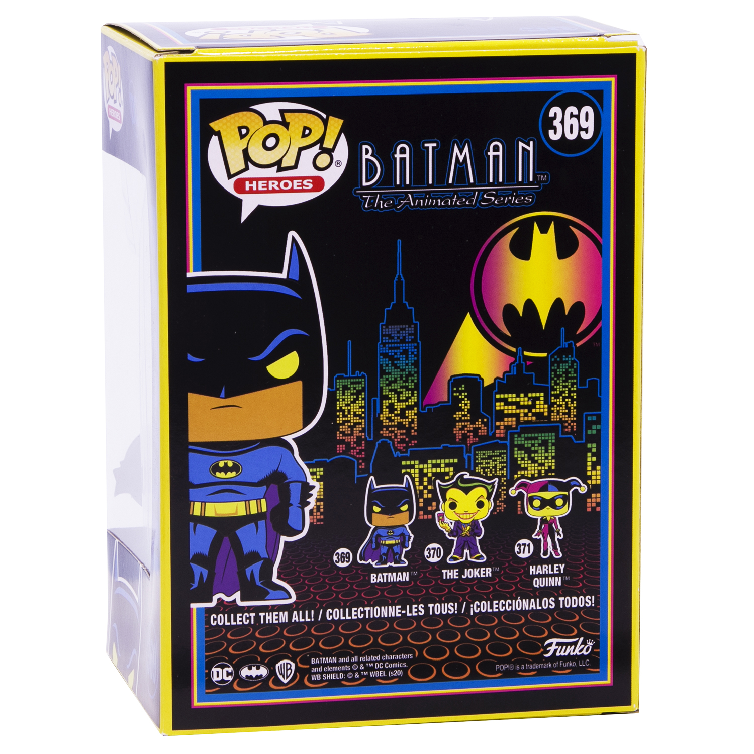 Фигурка Funko Heroes DC Batman Animated Series Batman Blacklight Exc - фото 6