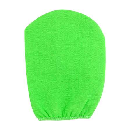 Мочалка для тела INSAN в виде рукавички жесткая зеленая