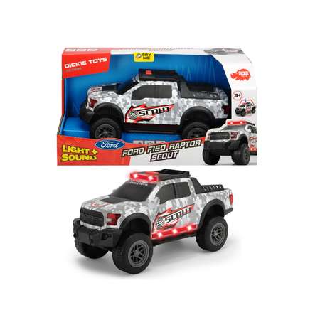 Машинка Dickie Scout Ford F150 Raptor Уникальный камуфляж 3756000