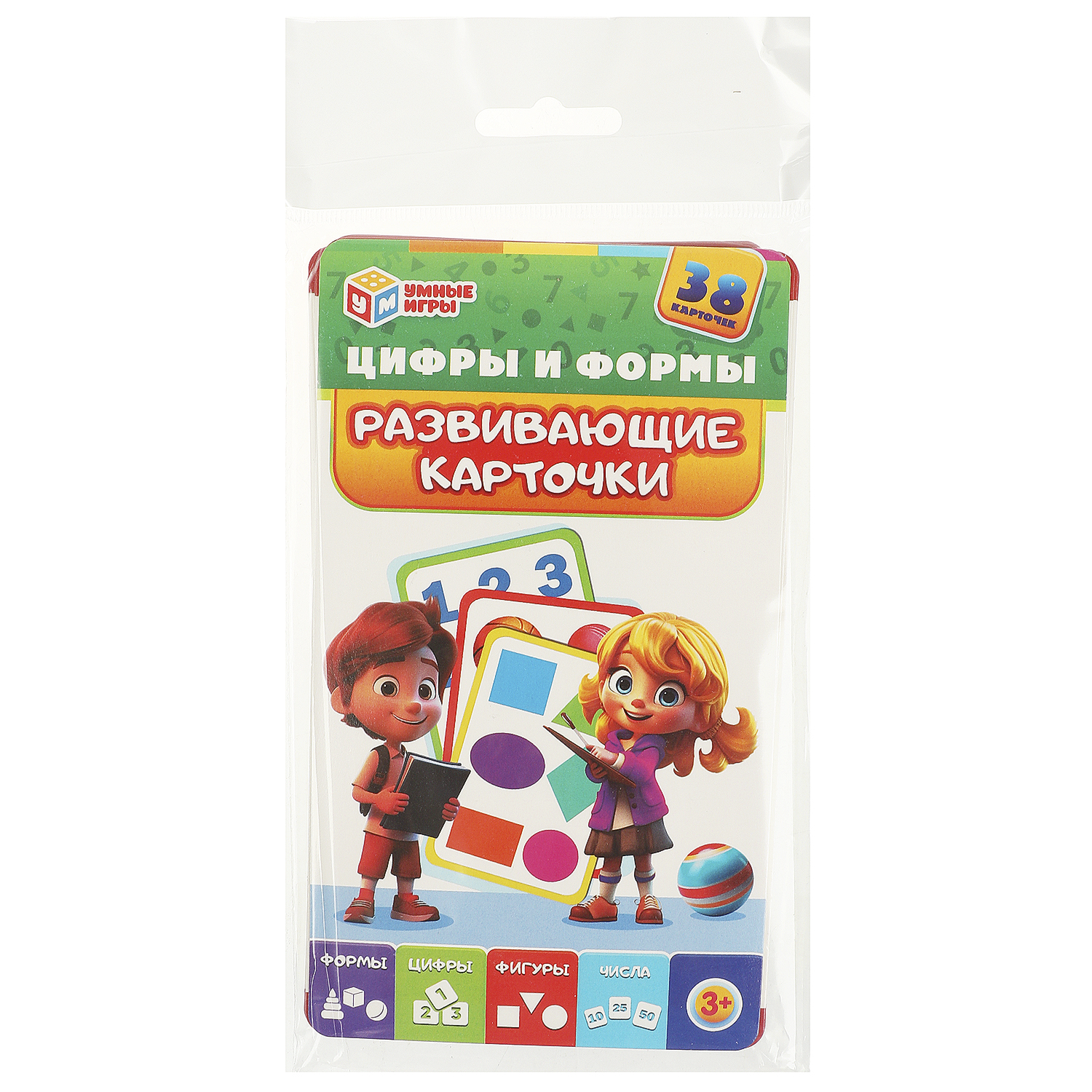 Настольная игра Умные игры Карточки Цифры и формы - фото 2