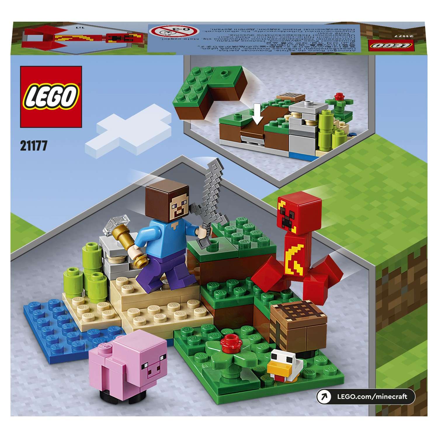 Конструктор LEGO Minecraft Засада Крипера 21177 - фото 3