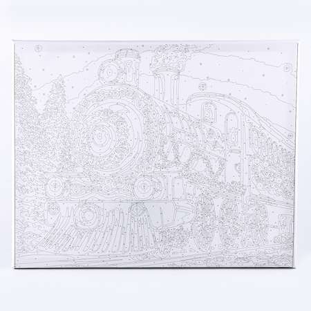 Картина Школа Талантов по номерам на холсте с подрамником «Волшебный поезд» 40х50 см