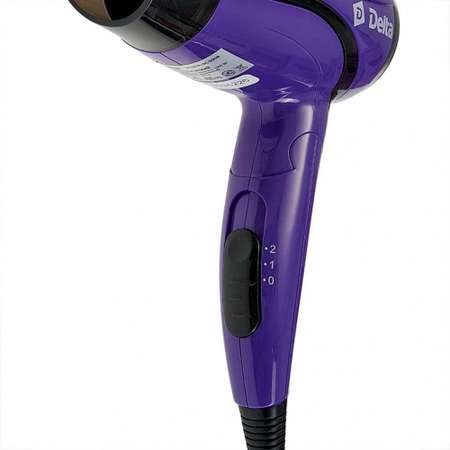 Фен для волос Delta DL-0906 Складная ручка 1000 Вт 2 режима работы фиолетовый
