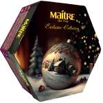 Чай подарочный в пакетиках Maitre de the Ассорти Эксклюзивная коллекция Новогодний Темный шар 120 г 60 шт МЭТР