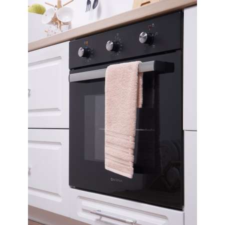 Набор кухонных полотенец 3 шт. ATLASPLUS 30х50 см микрокоттон махра коричневый пудровый розовый