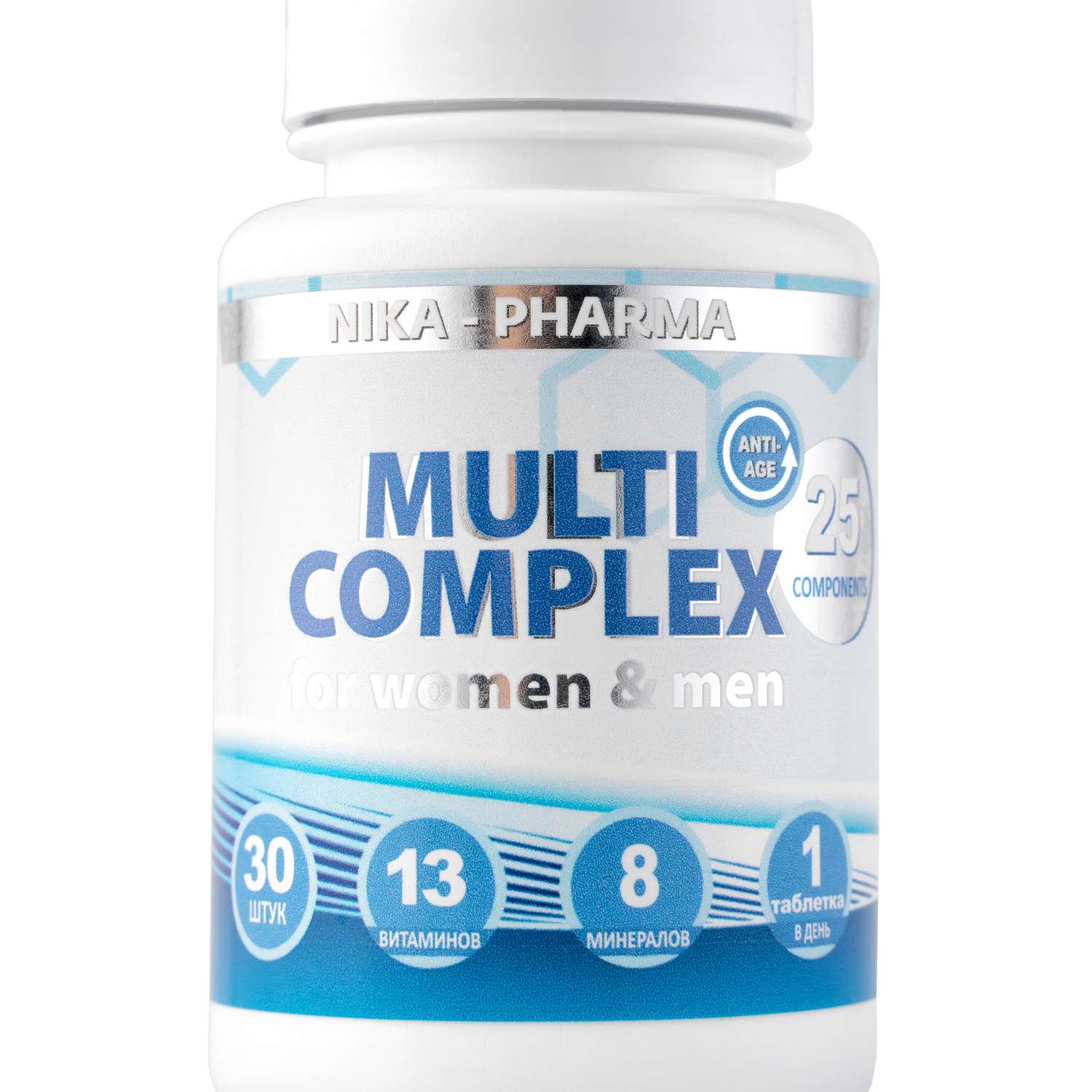 Комплекс витаминов NIKA-PHARMA и минералов и для женщин и мужчин - фото 1