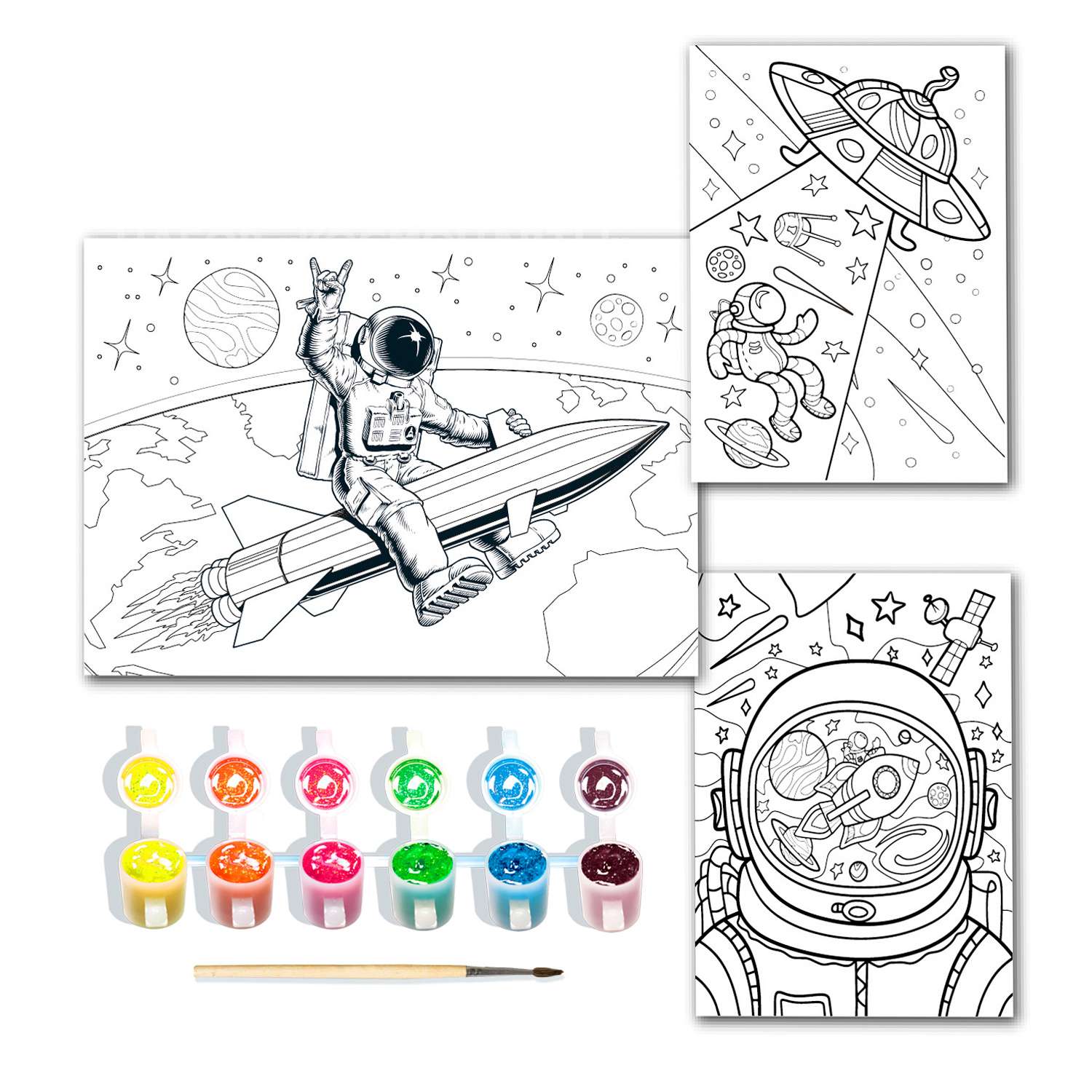 Набор для рисования Луч Космонавты 31С 2068-08 - фото 2