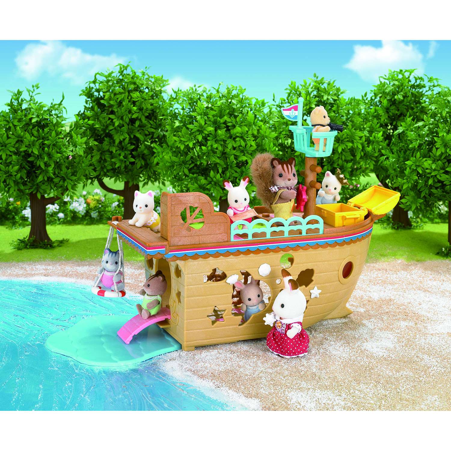 Набор Sylvanian Families "Детская площадка "Сокровища морей" (5210) - фото 5