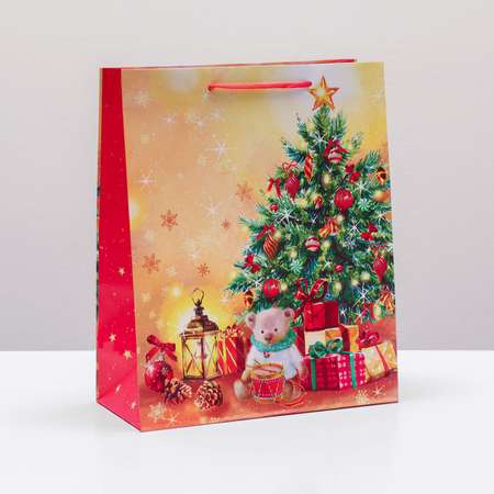 Пакет Sima-Land подарочный «Новогодние подарки» 26×32×12 см