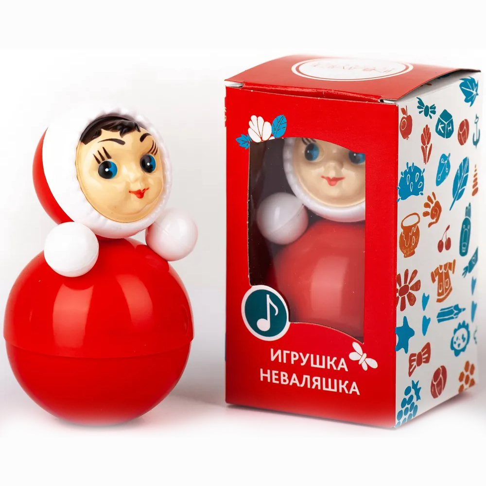 Игрушка-неваляшка Котовские неваляшки Девочка 11 см в коробке - фото 2